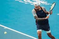 Nick Kyrgios at the 2022 Diriyah Tennis Cup.